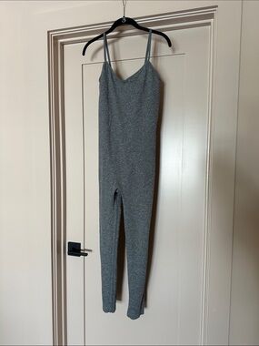Hatch The Body Rib Unitard in Charcoal Grey